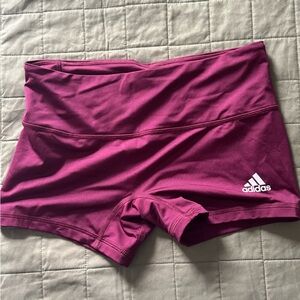 Adidas Women's Maroon Athletic Shorts